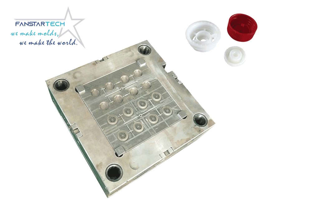 塑料白酒瓶蓋注塑雙色模具定制 塑料白酒瓶蓋注塑雙色模具定制