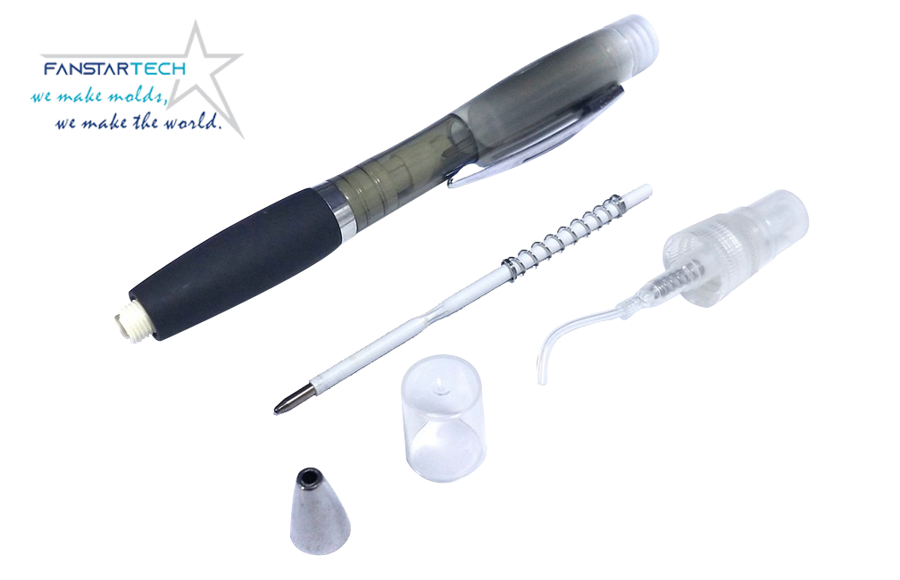 酒精噴霧筆雙色注塑雙色模具設(shè)計定制 酒精噴霧筆雙色注塑雙色模具設(shè)計定制